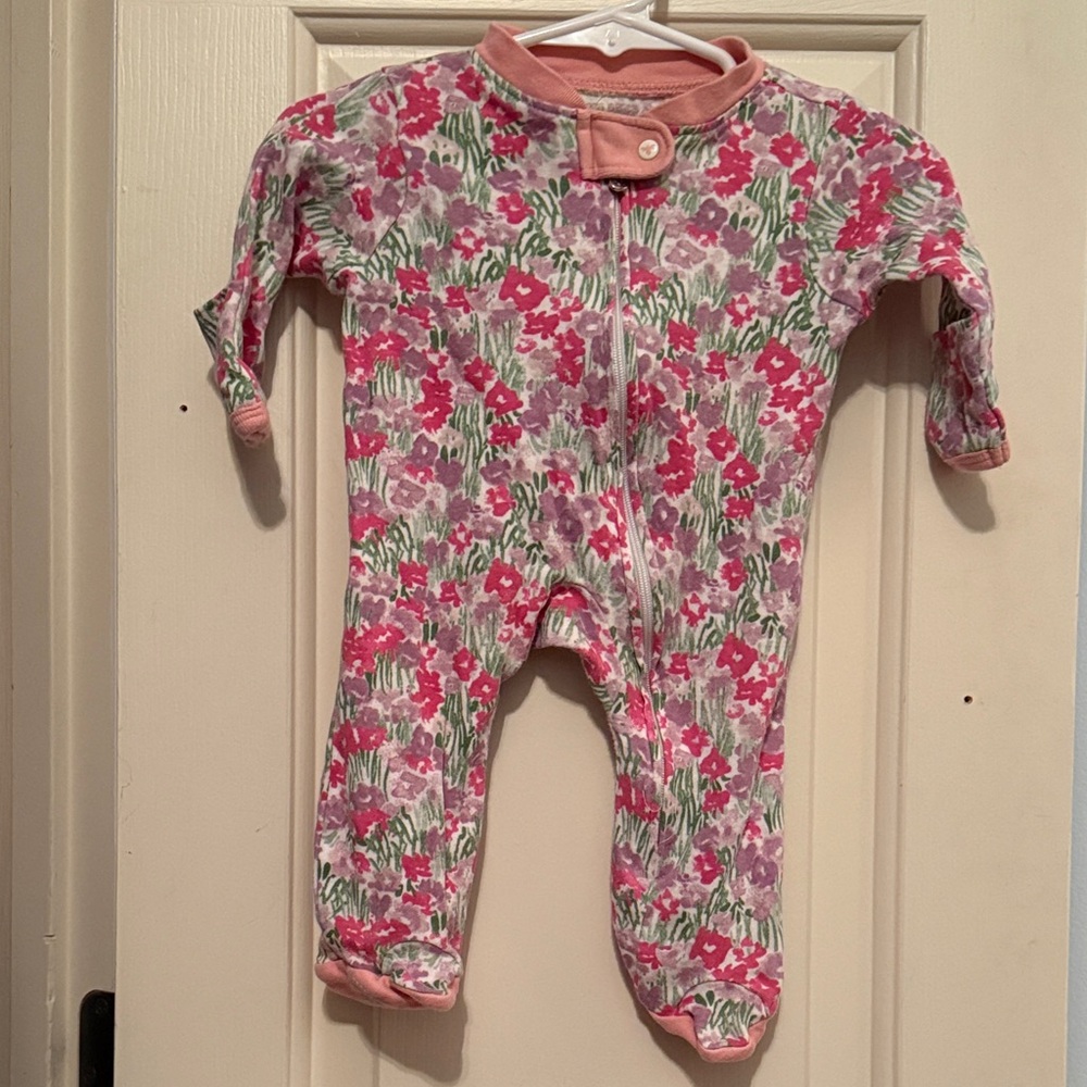Burt’s Bees Baby zip sleep & play footie with hand covers